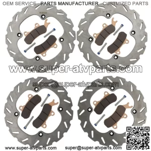 Brake Rotors and Brake Pads fit Can-Am Maverick X3 2017 - 2023 Front and Rear
