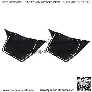 Black Metal Doors for 2008-2014 Polaris RZR 800/ S 800/ XP 900/570 2 Door Models, 2 Pair Accessories