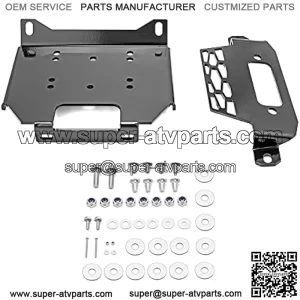 Winch Mount Plate Bracket Kit Compatible with 2014-2019 Polaris RZR 900/1000/XP Turbo?& General 1000 EPS