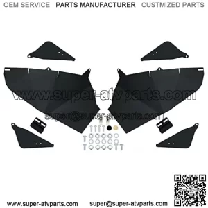 Lower Half Door Inserts Panels Compatible with 2014-2022 Polaris RZR XP S 1000/ S 900/ XP 1000/ XP 900/ XP,Black Iron Doors,2 Seater Bottom Doors