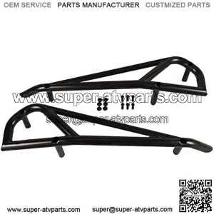 Rock Sliders - Nerf Bars - Tree Kickers fits 2015-23 Polaris RZR 900, 1000 XP Turbo - 2 Seater BLK