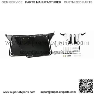 Black Metal Doors for 2008-2014 Polaris RZR 800/ S 800/ XP 900/570, 2 Pair Accessories