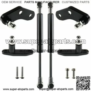 Black Billet Aluminum Anodized Door Opener Kits For 2017-2020 Can-Am Maverick X3