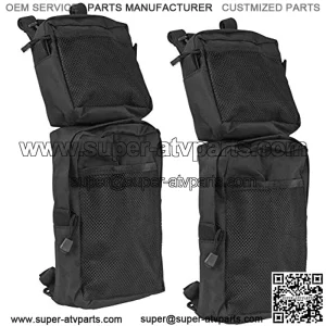 2 Pack ATV Fender Bag, ATV Tank Saddlebags, Universal Rear Storage Bag for ATV Dirt Bike