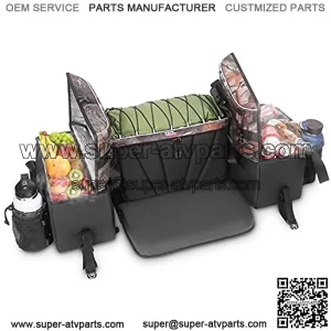 Seat Bag for ATV w/Cushion Soft Cooler Bags Water-resistant ATV Storage Bag Camo