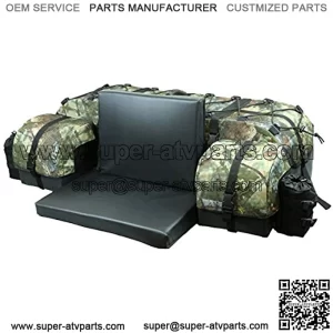 ATV TEK Arch Series Oversized Rear Rack Utility Pack, Padded ATV Cargo Bag - Kings Mountain Shadow Camo