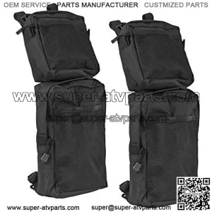 ATV Fender Bags 2-Pack ATV Tank Saddle Bags, Cargo Storage Hunting Bags (Black)