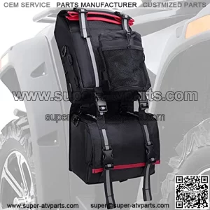 ATV Fender Bag, Rear Storage Bags With Water Holder Compatible with Sportsman Scrambler FourTrax Grizzly Snowmobile