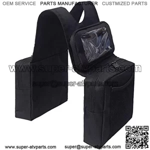 Universal Motorcycle ATV Tank Saddle Bag with Waterproof Phone Storeage Bag, Front Accessories Storage Pack Luggage Bag