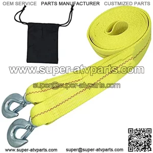 Tow Strap Heavy Duty??KJE Recovery Strap 2?? x 20?? Towing Strap with Two Towing Hooks --10,000 LB Break Strength --Polyester