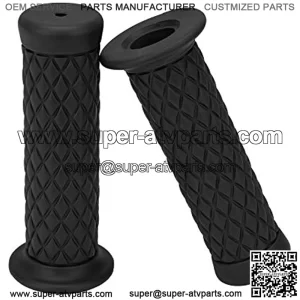 Techjayse 7/8" Universal Motorcycle Hand Bar Grips Pillow Grip Anti-Slip Rubber Racing Grip for Dirt Bike Motocross Compatible with Harley  Triumph Yamaha Kawasaki,Different Size,5% coupon applied at