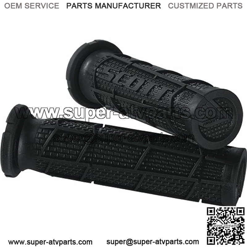233926-0001 Black Radial Full Waffle ATV Grips