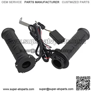 7/8'' Heated Grips Universal Motorcycle Handlebar Throttle Grip Compatible with Harley Honda Kawasaki Yamaha Dirt Bike ATV