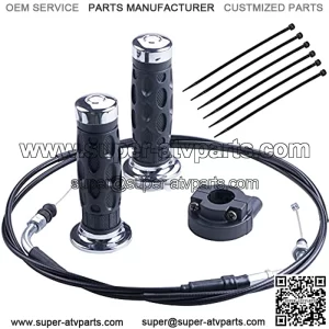 Throttle 78" Twist Grip Set 22mm Scooter Throttle Cable Compatible with GY6 50 80 125 150cc QMB139 157QMJ Jonway Roketa Nst Taotao Vip Future Champion Wildfire Chinese Scooter Moped Parts