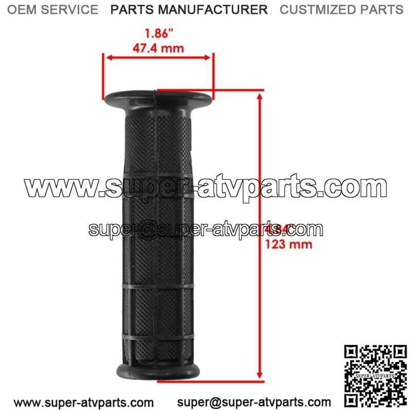 2x Handlebar Grips For Kawasaki BRUTE FORCE 650 2005 2006 2007 2008 2009-2012 - Image 2