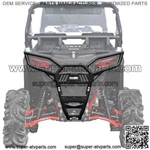 SuperATV Rear Bumper for Polaris RZR 900 (2015-2020) | Made of 1.75" Heavy-Duty Steel Tubing | Wrinkle Black | UV and Rust-Resistant Powder-Coated | Bolt-On Mounting Style | Full Back End Protection