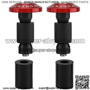Handlebar End Cap, 22mm 7/8inch Motorcycle Handlebar End Slider Plug Caps for Racing ATV Offroad(Red)