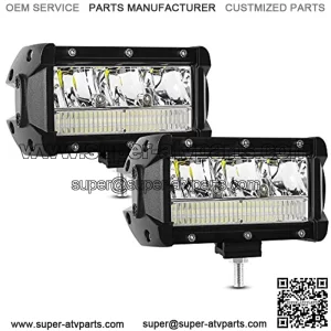 LED Light Bar AAIWA 5Inch 72w Driving Fog Light Flood Spot Combo Beam LED Bar IP68 Waterproof for Off Road Vehicle ATV SUV UTV 4WD Boat