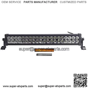 LED Light Bar Dual Rows LED Work Lights Combo Amber Clear Color LED Driving Lights Off Road Lights Boat Lighting 6000-6200k Waterproof for SUV ATV 4X4 Truck Heavy Duty Vehicle (22 Inch 120W)