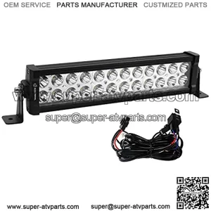 LED Light Bar 14inch 72W Led Light Pod Wiring Harness Spot Led Work Light Offroad Light Led Fog Light Truck Light Driving Light Boat Light Truck Pickup SUV ATV UTV