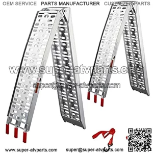 ATV Loading Ramps, gardhom 2 PC 1500 lbs Capacity 7.5' Aluminum Folding for Pickup Trucks Trailers Motorcycles