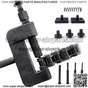 13pcs Chain Breaker Set, Chain Cutter and Riveter Tool Kit for Motorcycle, Bike, ATV