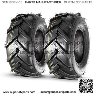 2 PCS Super Lug Tractor Tire -16x6.50-8, 4PR, Tubeless