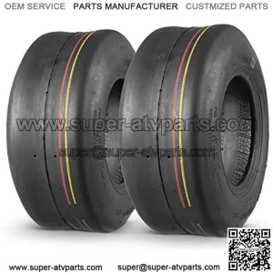 2 Pcs 13X5.00-6 Turf Tires for Lawn Mower 4PR Tubeless