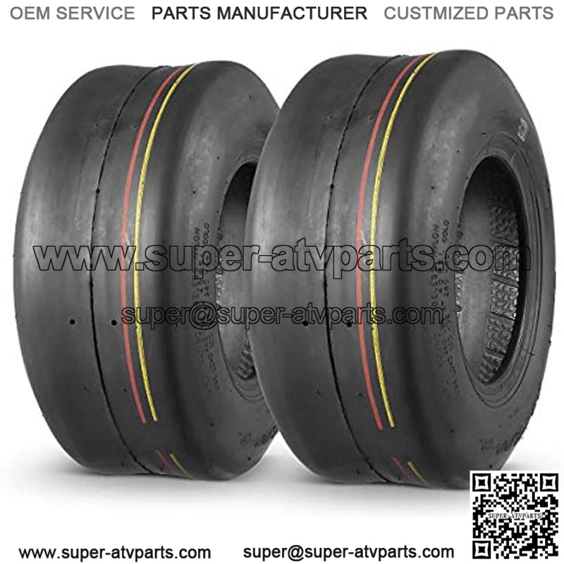 2 Pcs 13X5.00-6 Turf Tires for Lawn Mower 4PR Tubeless