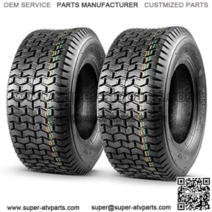 2 Pcs 16x6.50-8 Turf Tires for Lawn Tractor Lawn Mower Riding 4Ply Tubeless