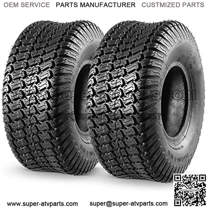 2 Pcs 15x6.00-6 Front Lawn Mower Tire for Garden Tractor Riding Mover, 4PR