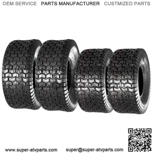 Lawn Mower Turf Tires 15x6-6 Front & 20x8-8 Rear 4PR(2 Front Tires+2 Rear Tires)