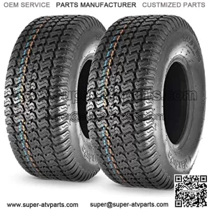 18X6.50-8 18x6.5x8 Turf Saver Lawn Mower Tire 4PR, Set of 2