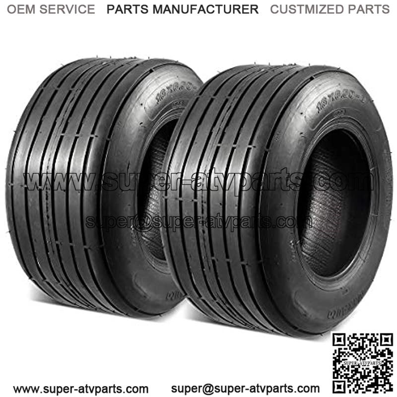 2 Pcs Straight Rib Lawn & Garden Tire - 16x6.50-8