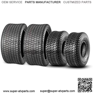 15x6-6 Front & 20x8-8 Rear Lawn Mower Turf Tires 4PR(2 Front Tires+2 Rear Tires)