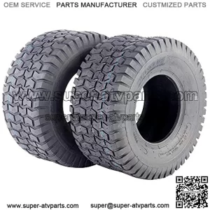 Set of Two 18x8.50-8 4 Ply Golf Cart Turf Tire for Lawn & Garden Mower 18x8.5x8