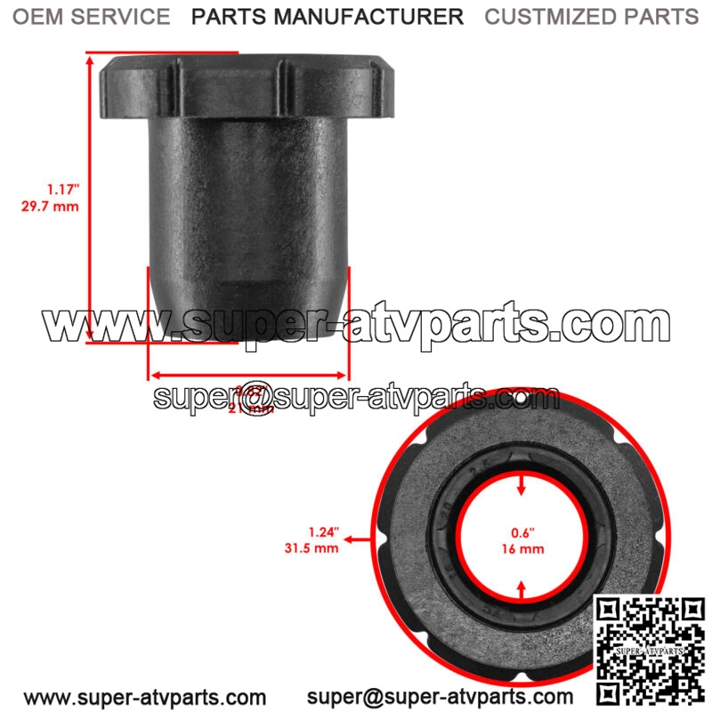 2x Front or Rear LH / RH Control A-Arm Bushings w/ Seal For Polaris 1543326 - Image 2