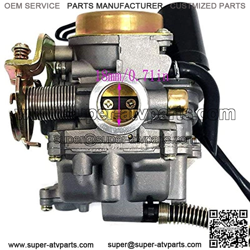139QMB Carburetor for GY6 50CC 49CC 4 Stroke Scooter Taotao Engine 18mm Carb + Intake Manifold Air Filter - 50cc Carb, 50 CC Scooter Carburetor, 49cc Moped Parts 50cc Scooter Carburetor by Auto parts - Image 2