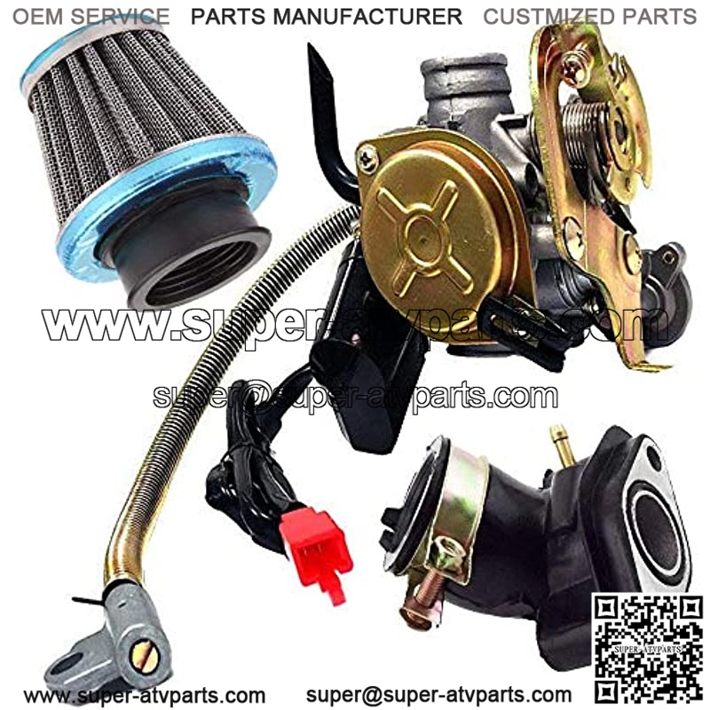 139QMB Carburetor for GY6 50CC 49CC 4 Stroke Scooter Taotao Engine 18mm Carb + Intake Manifold Air Filter - 50cc Carb, 50 CC Scooter Carburetor, 49cc Moped Parts 50cc Scooter Carburetor by Auto parts - Image 4