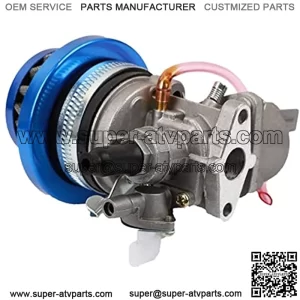 Carburador Carber Carby + Filtro de Aire + Pila Ajuste for 2 Tiempos 47cc 49cc Piezas del Motor Mini Moto Kids ATV Quad Dirt Bock Bike Minimoto Carburadores y Partes (Color : Blue)