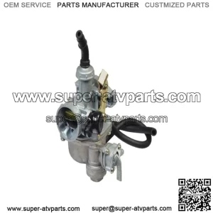 PZ19 Carburetor with 19 mm Intake, Right Side Cable Choke, & Fuel Shut-Off Valve for 50cc, 70cc, & 90cc ATVs & Dirt Bikes