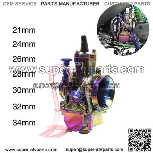 Motorcycle general modification KEIHIN PWK21 24 26 28 30 32 34MM electroplating color carburetor