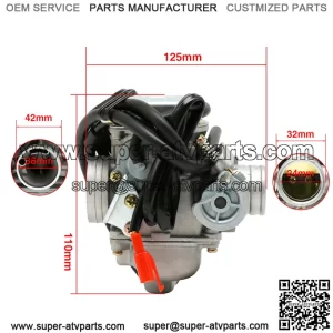 24mm PD24J Carburetor GY6 125cc 150cc Haomai ATV carburetor 152QMJ QMI