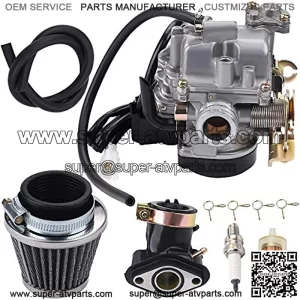 18mm GY6 Carburetor + GY6 Intake Manifold + GY6 Air Filter for 139QMB 139QMA 49CC 50CC 80CC 4 Stroke Engines