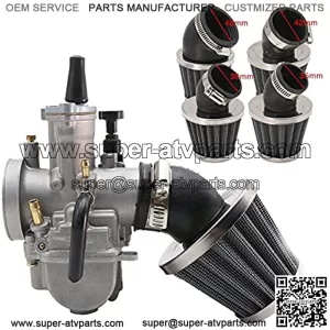 Universal Motorcycle Air Filter is Suitable for 50 110 125 140CC Pit Soil Bicycle Motorcycle Scooter Motorcycle Elbow Air Filter (Color : 48mm)