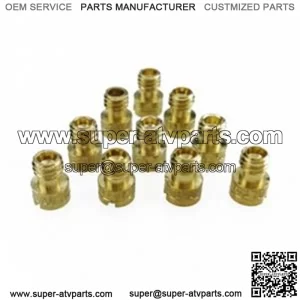Carburetor Main Jets, CVK Sizes 100 - 140 for 125cc - 150cc GY6 Scooters, ATVs, Go Karts
