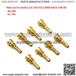 10pcs Pilot Jet Idle Jet Keihin CV CVK FCR N424-25B Carburetor 28-75
