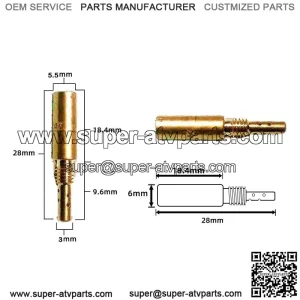 Keihin N424-22 Pilot Jet 34-38mm Sub Injector Main Idling Measuring Hole CVK PE
