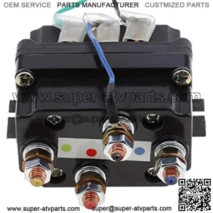 12V Universal Solenoid Relay Contactor Winch Rocker Switch Thumb 250A 95001bs-17000lbs Compatible with ATV/UTV 4WD 4x4 Winches 807.540.5mm