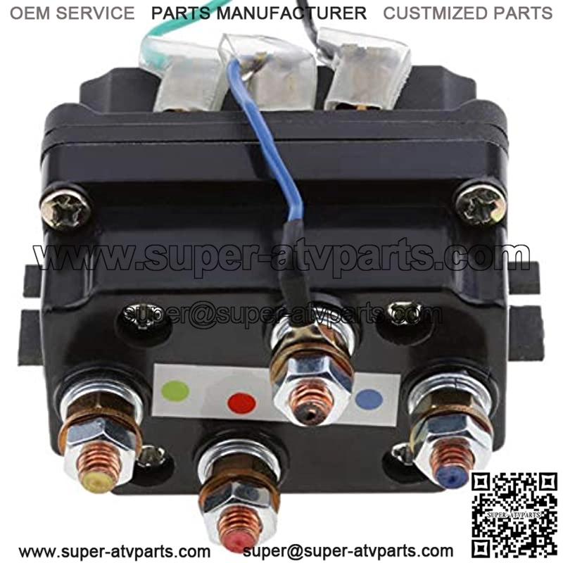 12V Universal Solenoid Relay Contactor Winch Rocker Switch Thumb 250A 95001bs-17000lbs Compatible with ATV/UTV 4WD 4x4 Winches 807.540.5mm